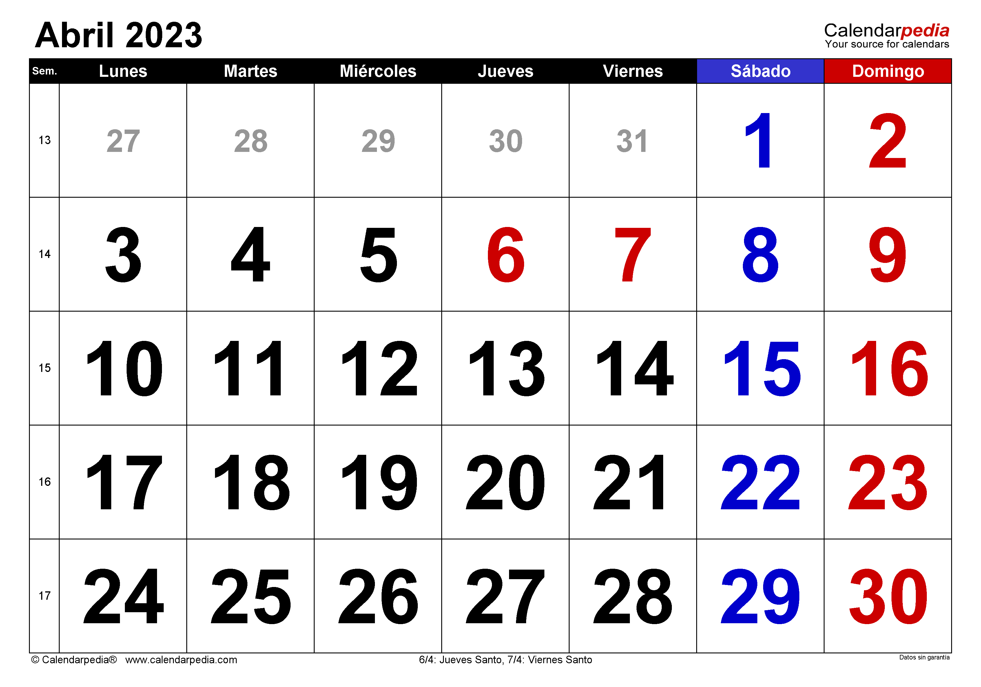 feriados abril 2023