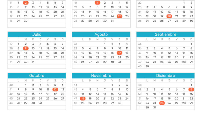 calendario 2024 Argentina