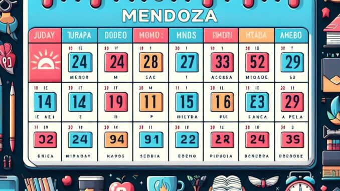 Calendario Escolar 2024 Mendoza